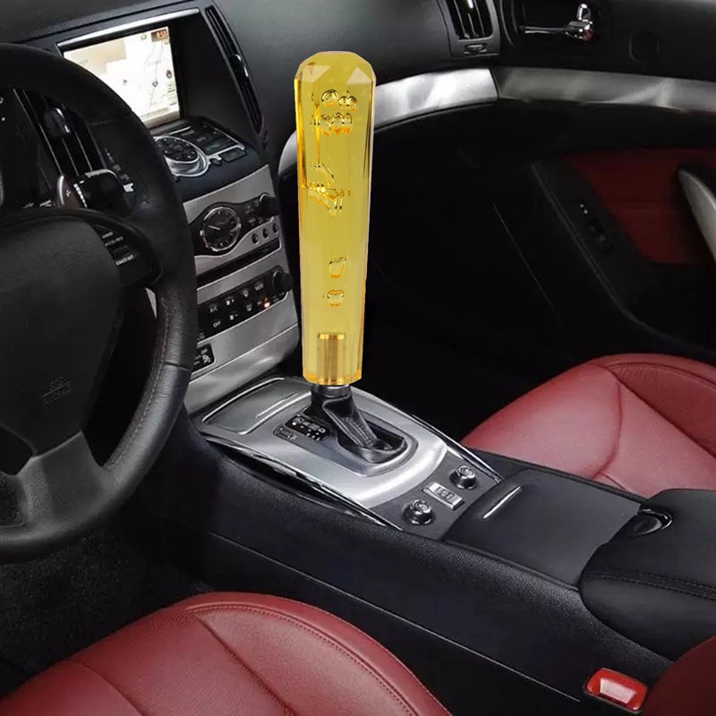 Nanon 20Cm 5 Colors Universal Car Crystal Bubble Gear Stick Shift Lever ...