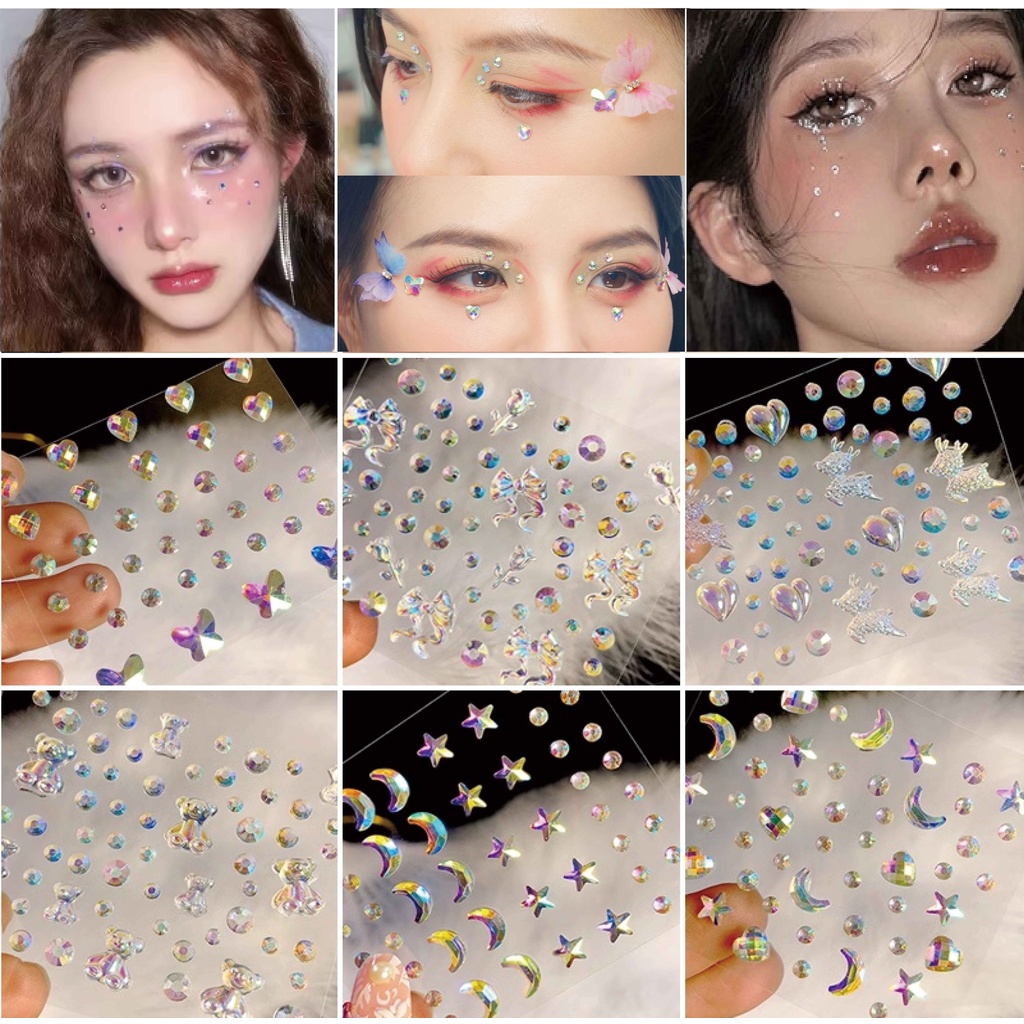 Hot Sell Festival Party Crystal Jewels Body Face Rhinestone Stickers ...