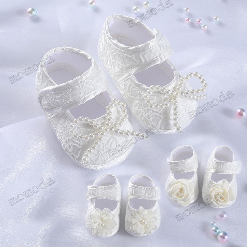Baptismal Shoes for Baby Girl Year Old Socks Headband White