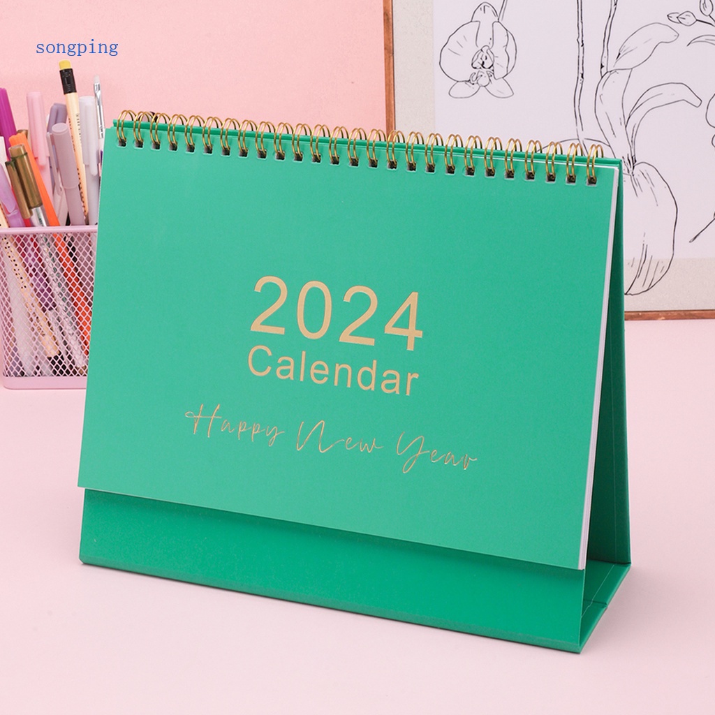 Mini Monthly Desktop Standing Calendar (8"x6") from July 2023 to