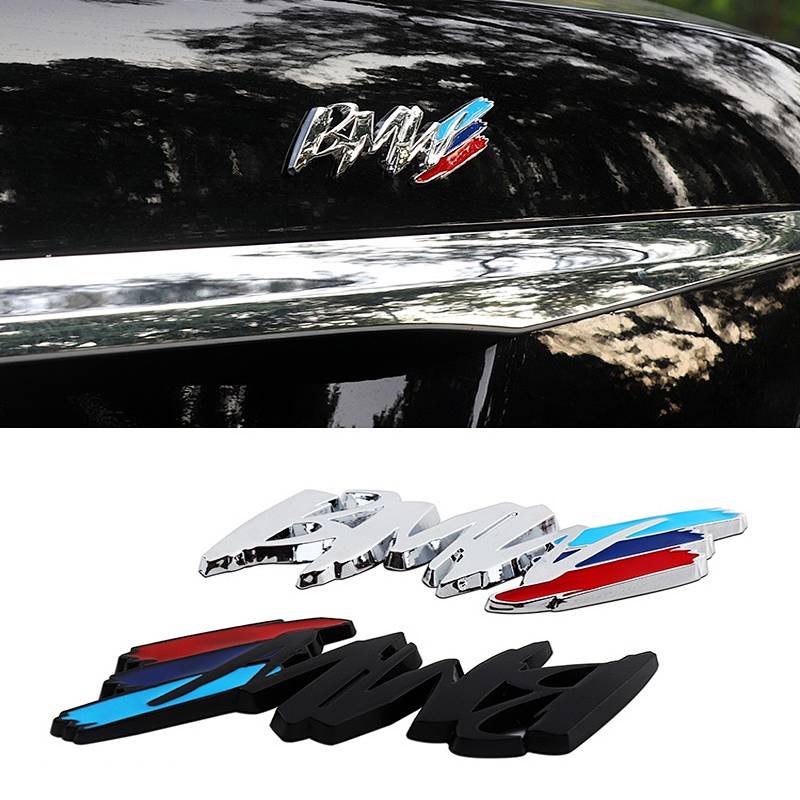 BMW Fender Metal Side Seam Label 3D Stereo Car Stickers Cool