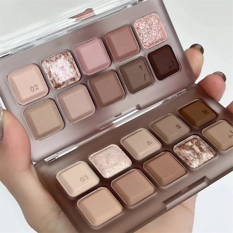 MUGE LEEN Ten Color Eyeshadow Palette Lasting Not Easy To Fade ...