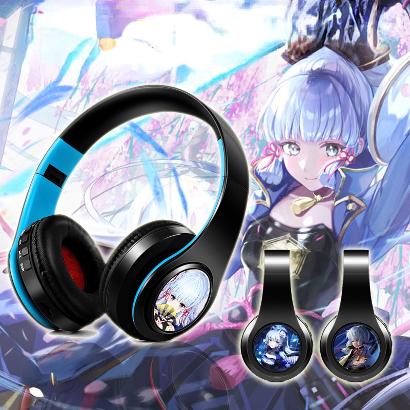 Genshin Impact Cosplay Headphone Kamisato Ayaka Cartoon Wireless ...