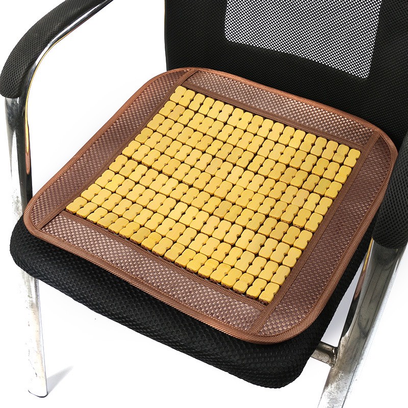 Square Bamboo Wood Chair Liner Set for Car Seats, Cool Living Room ...
