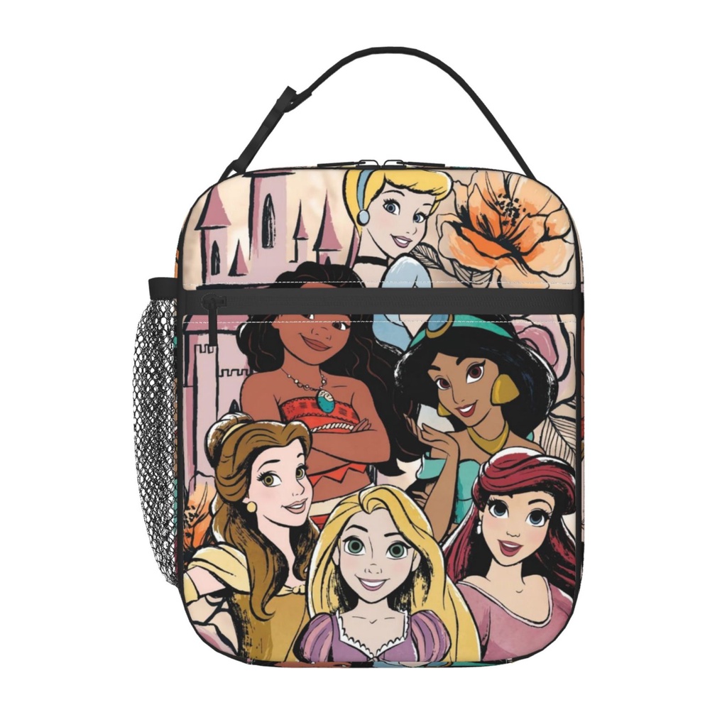 Disneys Princess Kids Lunch box Insulated Bag Cooler Back to School
