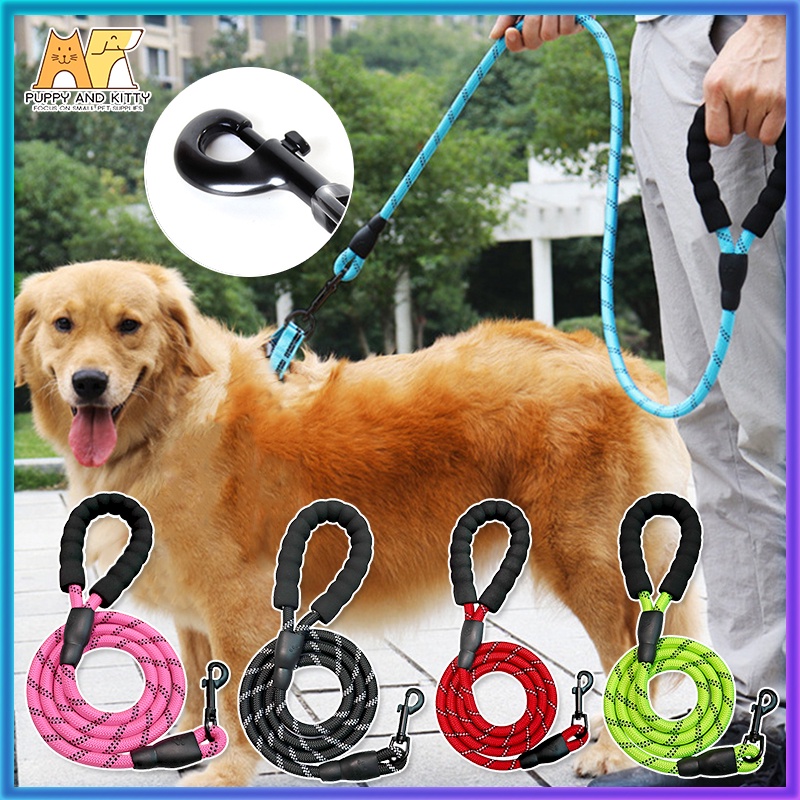 Dog Nylon Leash with Reflective Pet Training Rope | Shopee Philippines