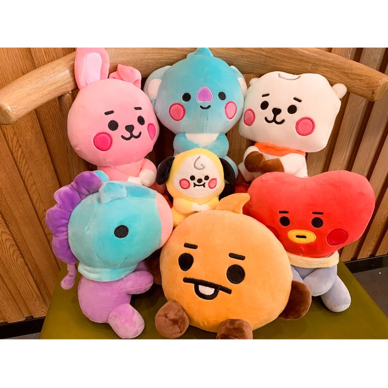 22cm Cute BTS Plushie Toy BT21 Soft Cushion Toys Kids Series Plushies ...