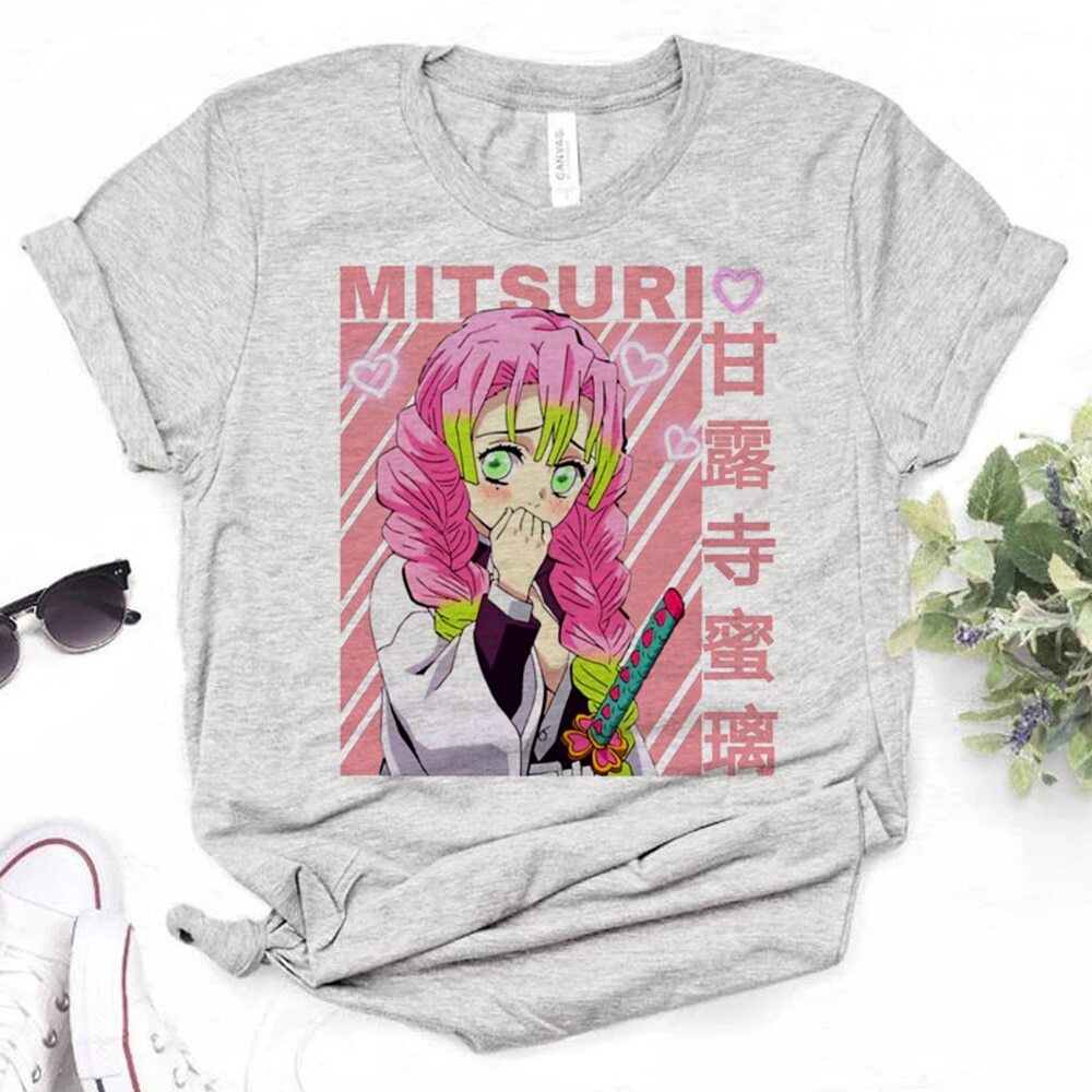 Mitsuri t-shirts women graphic tshirt female comic harajuku designer ...