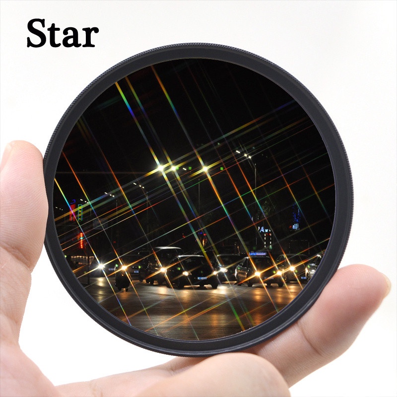 KnightX Star Filter 4 / 6 / 8 Points Starburst Filter 49 52 55 58 62 67 ...
