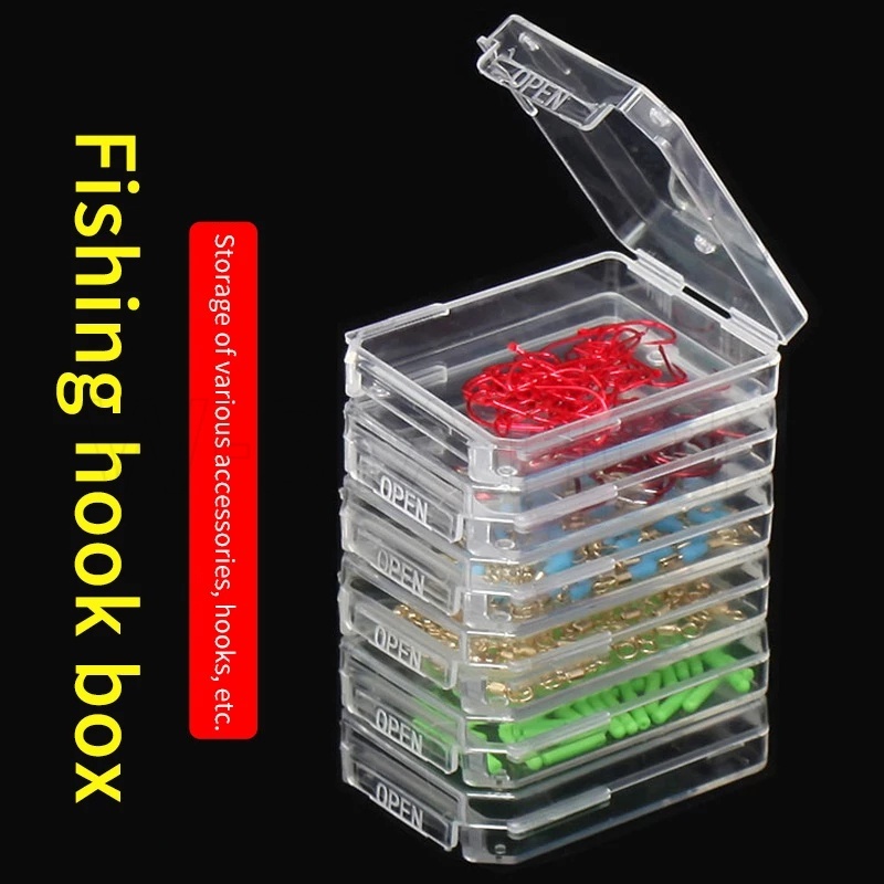 Portable Transparent Fishing Hook Storage Box/Clamshell Diy Accessories