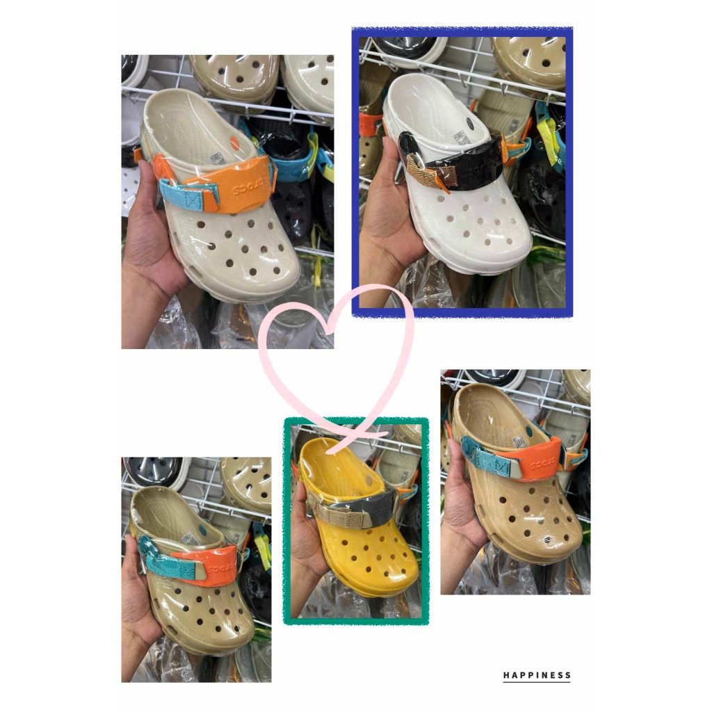 NEW! Velcro Crocs Adjustable Strap For Men And Women Trendy Slippers