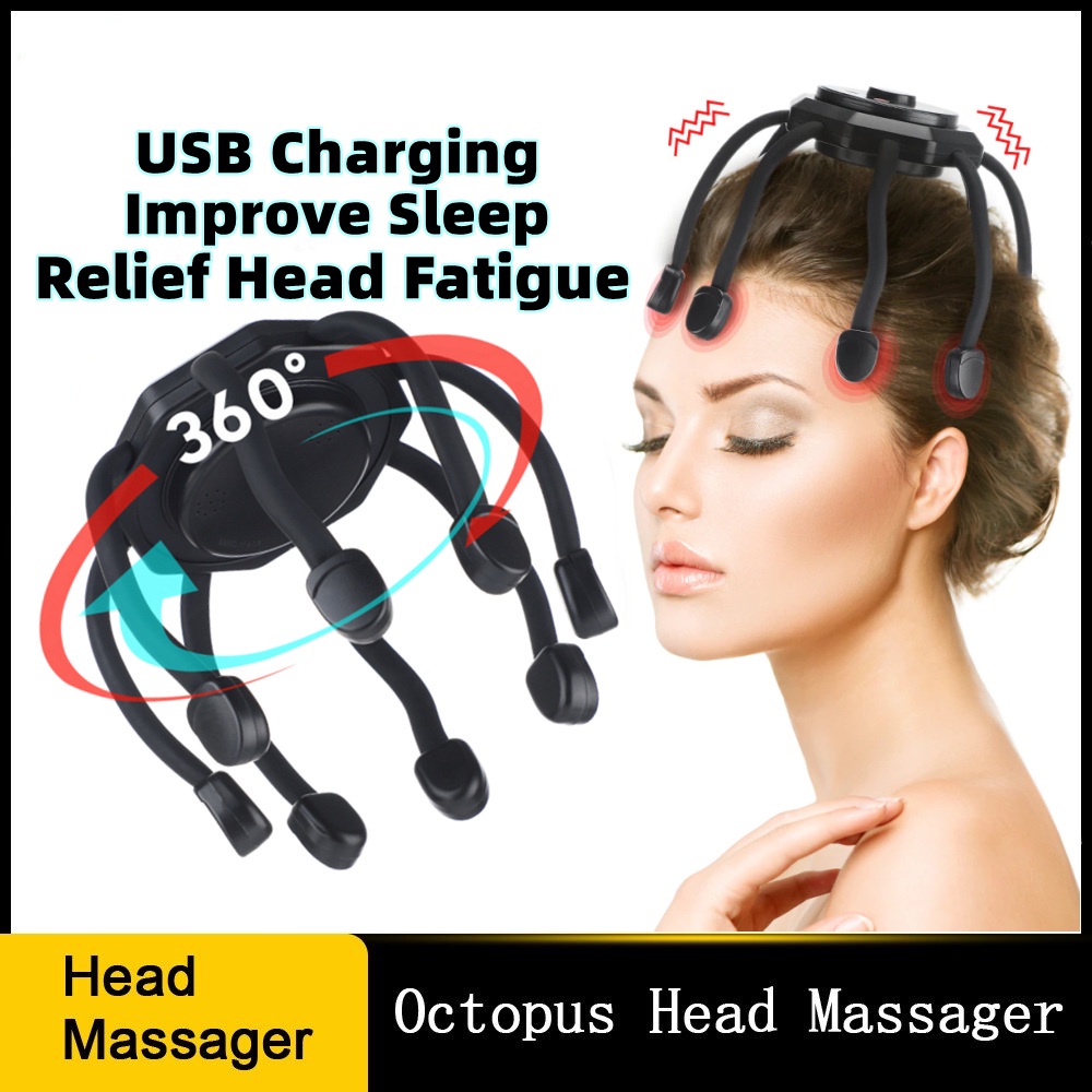 Electric Octopus Claw Head Scalp Massager Relief Head Fatigue Improve