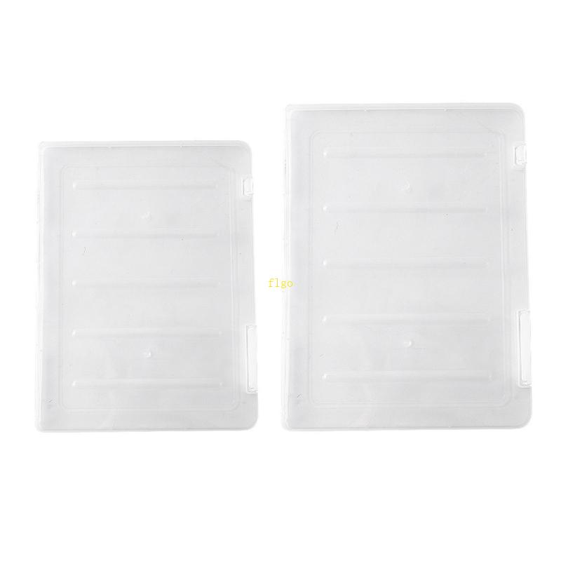 flgo Clear Plastic Storage Case File Box Organizers for Office