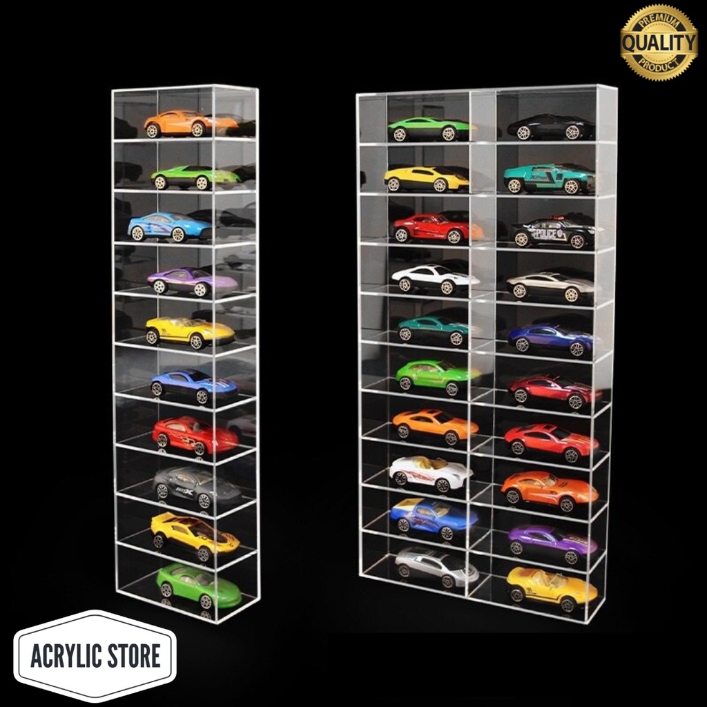 Acrylic Shelf Toy Car Storage Box Model 164 Acrylic Shelf Storage