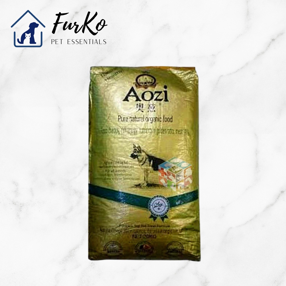 Aozi Organic Adult & Puppy Dog Dry Food 1kg Repacked (Resealable