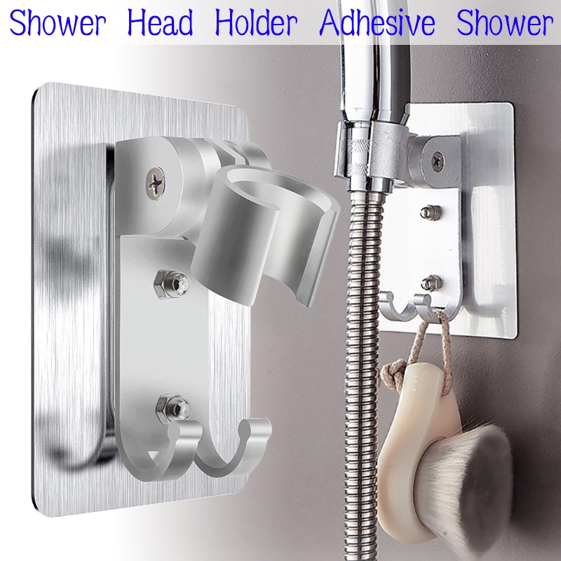 thumbnail interactive-video image 1 of RIVOODS Adjustable Suction Shower Head Holder - 4 Angles, 360° Rotation, Polished Chrome 1 of 13