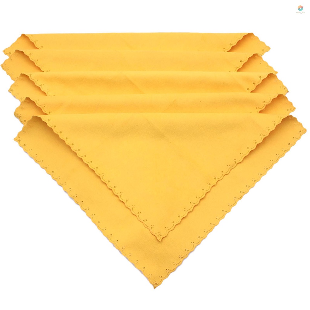 5pcs Microfiber Cleaning Polishing Polish Cloth for Musical Instrument