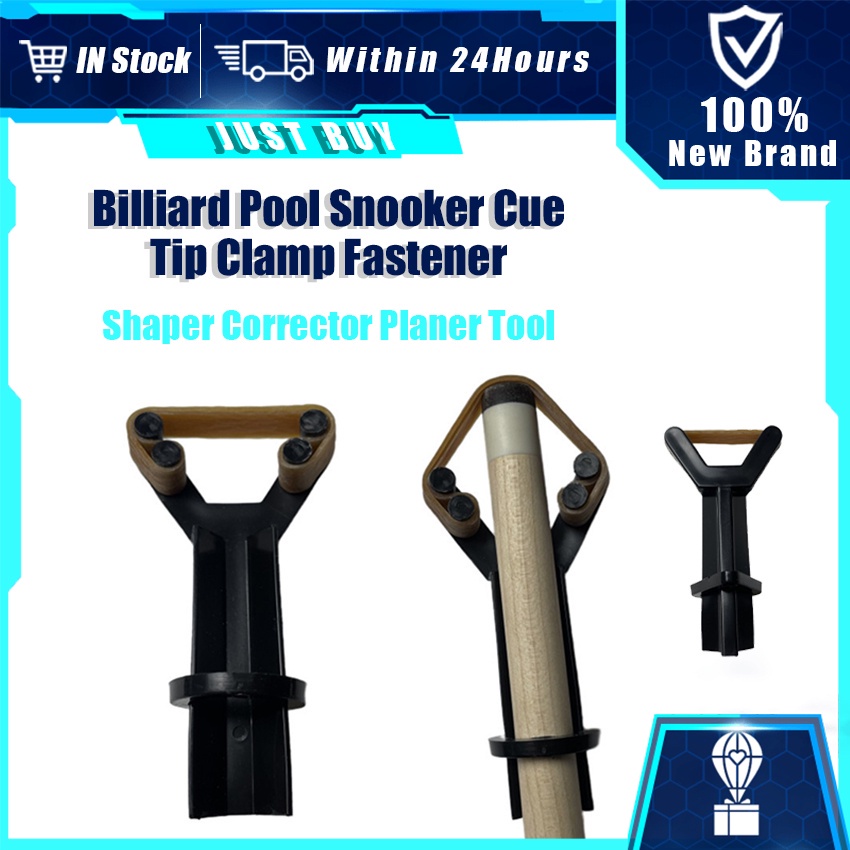Portable 13mm Billiard Pool Cue Tip Clamp Plastic Y-shaped Glue ...