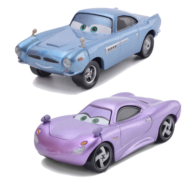 Pixar Cars 2 3 Lightning McQueen Girlfriend Sally Metal Diecast Toy