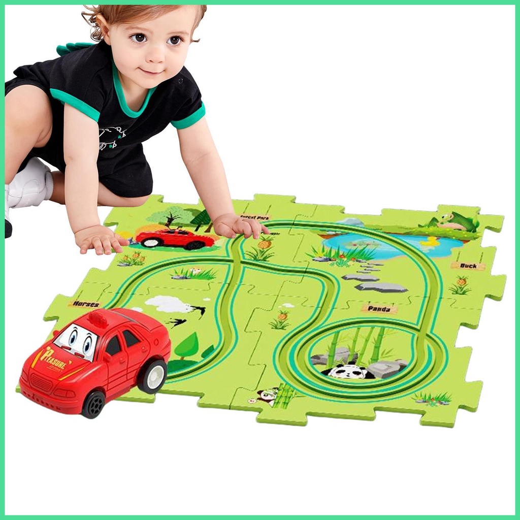 Kids Race Track Toys Fun Race Car Track Toy Fun Race Car Track DIY ...