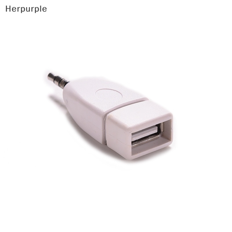 Herpurple New 3.5mm Male AUX Audio Plug Jack to USB 2.0 Female ...