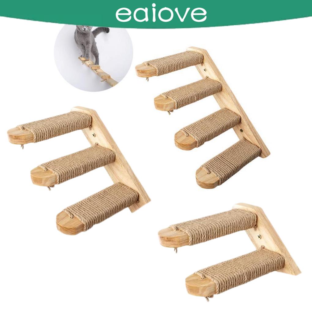 1/2/3 Cat Stairs Natural Wood Beautiful Grain And Color Climbing