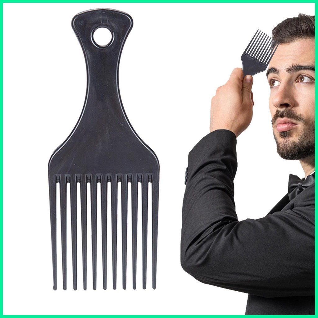Hair Pick Comb for Men Portable Teasing Brush Slicking Back Comb with