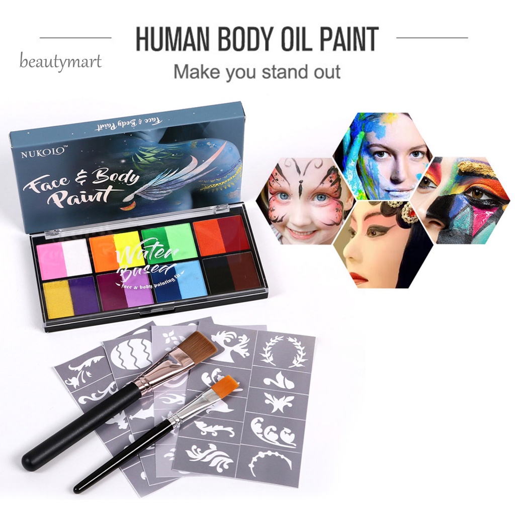 bm Nontoxic Body Paint Safe Face Paint for Kids Nontoxic