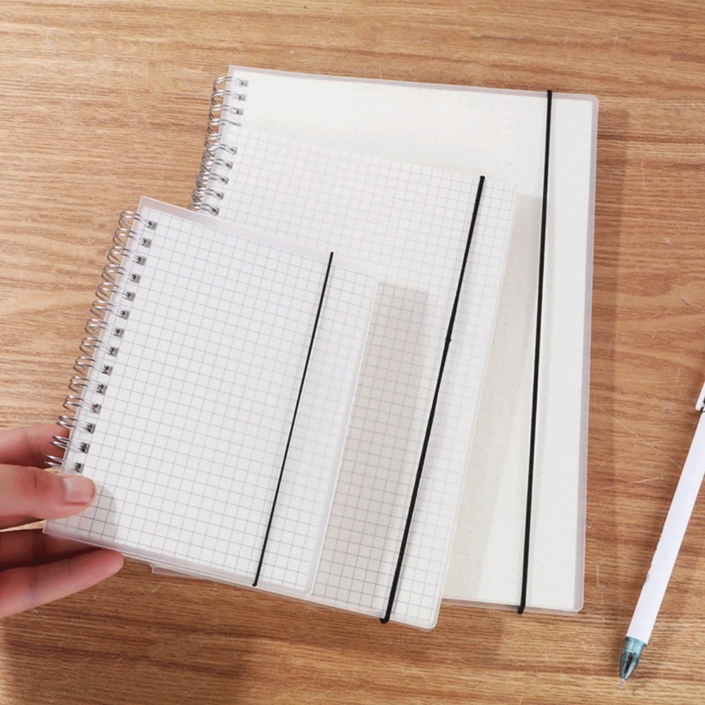 Ethan'sAH Kraft Paper A5 A6 B5 Spiral Notebook Blank Dotted LinE