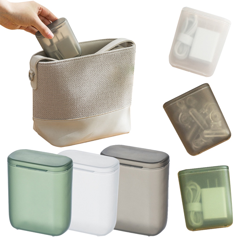 Storage Box Portable Headphone Cable Data Cable Storage Box Mini Gadget ...