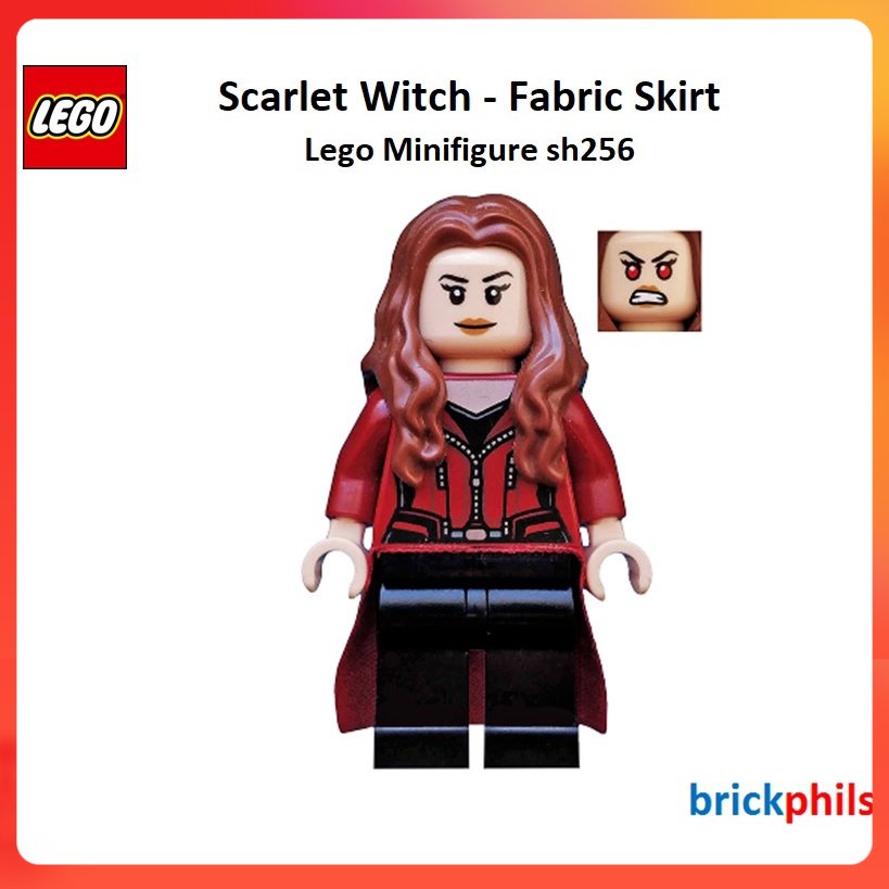 Lego Minifigure sh256 Scarlet Witch - Fabric Skirt | Shopee Philippines