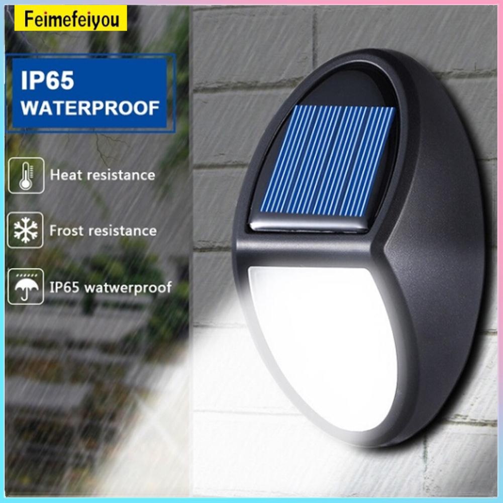Solar Auto On/Off Wall Lamp 10 LED Waterproof Outdoor Garden Fence Lights for Villa Gardens