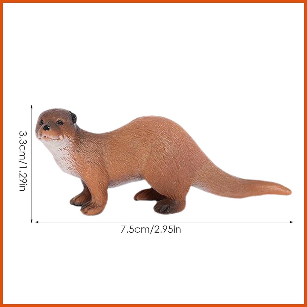 Ocean Animals Toys Realistic Otters Figurine Model Animal Cognitive