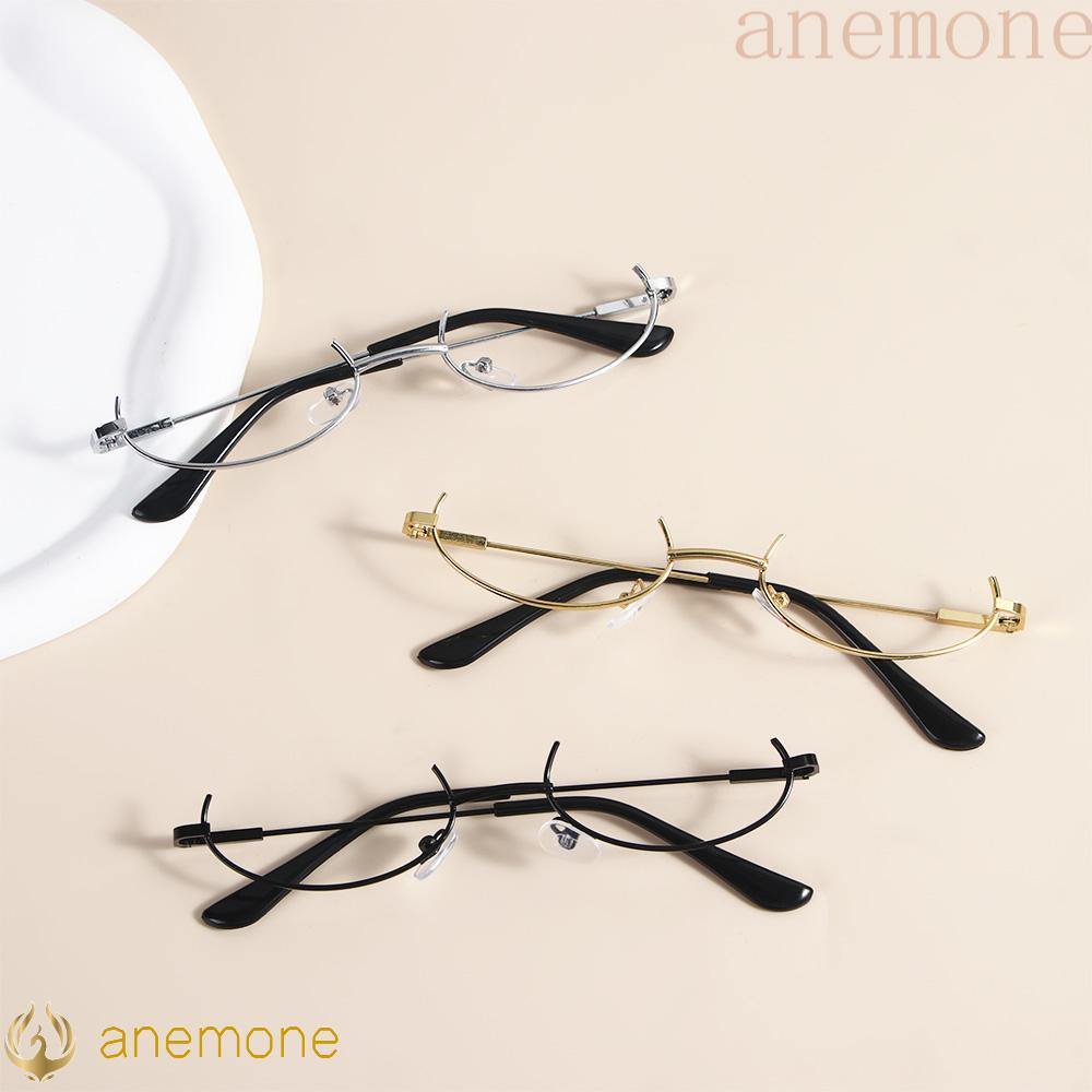 ANEMONE Lovely Oval Glasses Frame Cute Spectacle Frames Half Frames