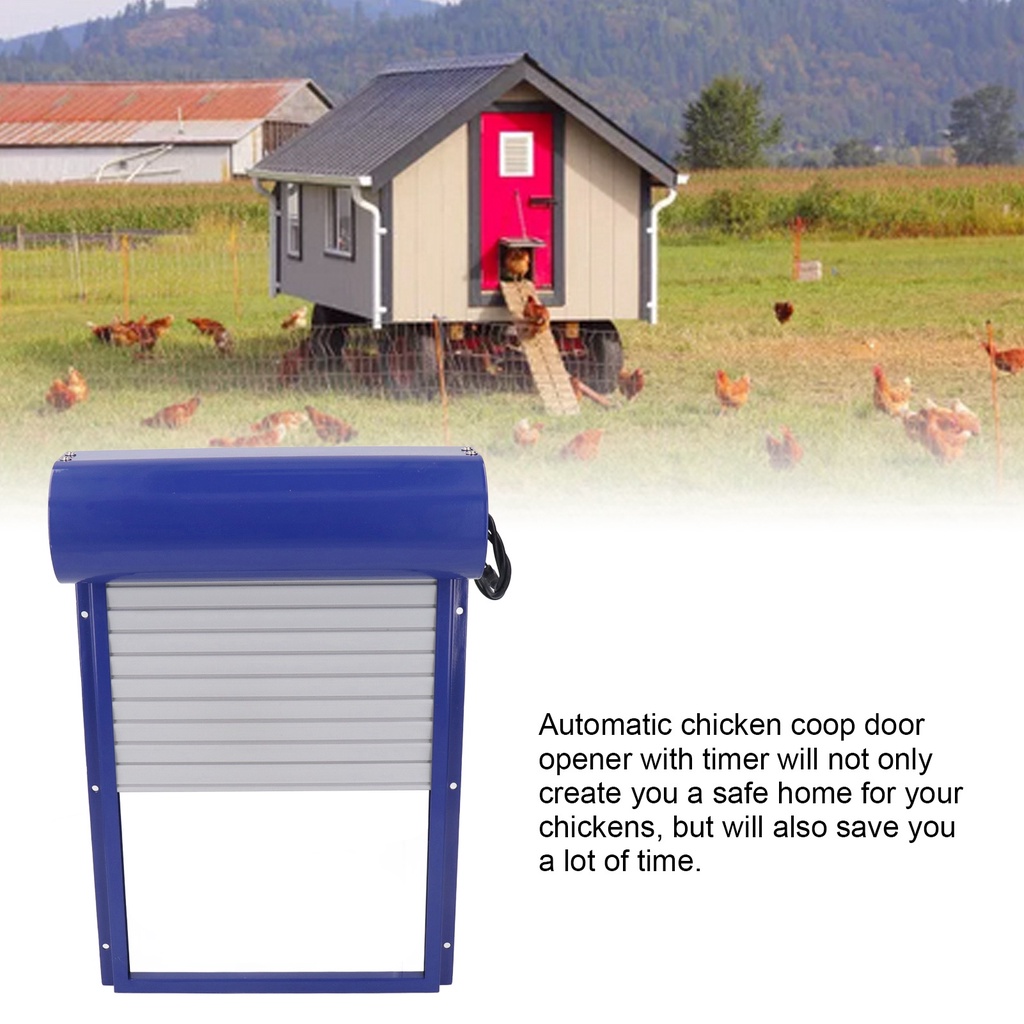 Automatic Chicken Coop Door Solar Powered Chicken Door Opener Daily