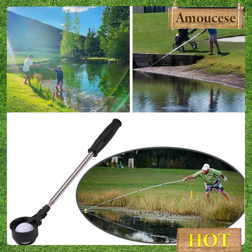 Sections Extandable Golf Ball Retriever Stainless Steel Golf