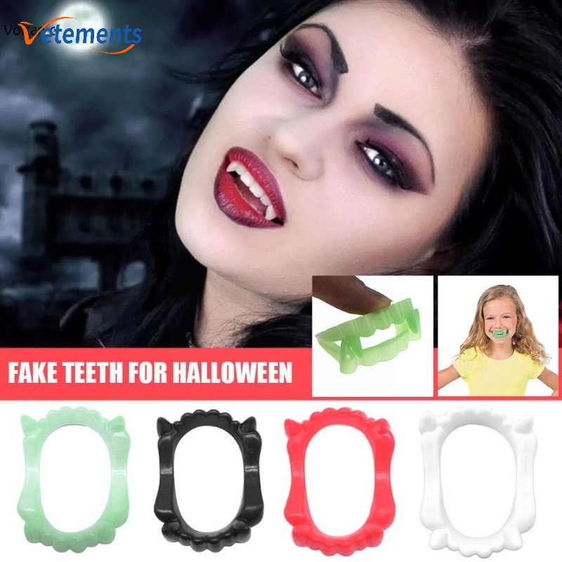 DIY Halloween Party Horror Zombie Fake Teeth Prop/ Luminous Vampire