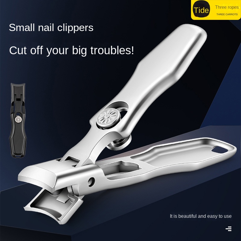 Large Opening Anti-Splash Nail Clipper Set Hard Thick Toenail Clipper ...