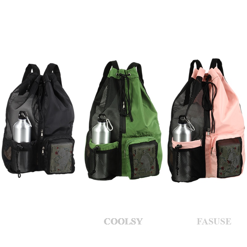 COOLSY Mesh Swim Bag Backpack, Swimming Bags For Swimming Gear,Gym