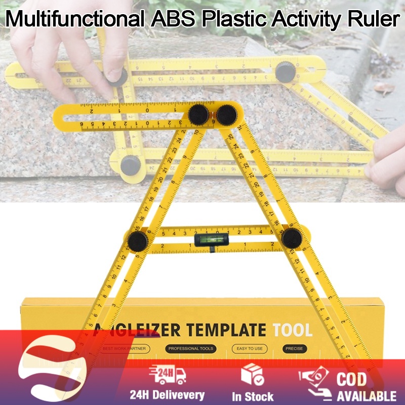 Angle Ruler Tool Angle Ruler Measuring Protractor Activity Four-fold ...