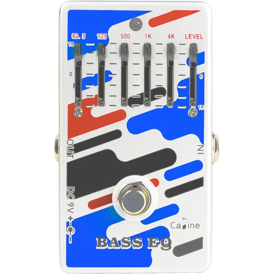 Caline CP73 Bass Guitar EQ Pedal 6 Band Graphic Equalizer Effect Pedal