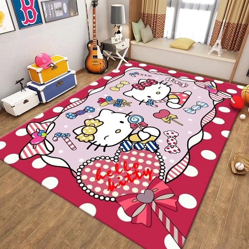 Hello Kitty Cartoon Living Room Carpet Bedroom Full Tatami Bedside ...