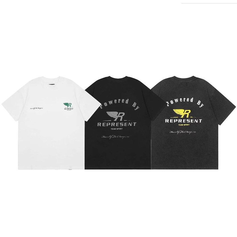 High Street Men's and Women's Tshirt Represent New Fashion Foam