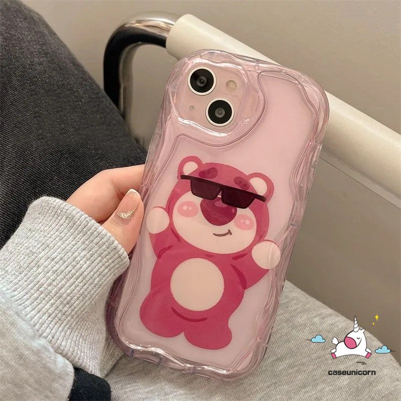 Funny Cartoon Lotso Strawberry Bear Phone Case Compatible For iPhone 11 ...