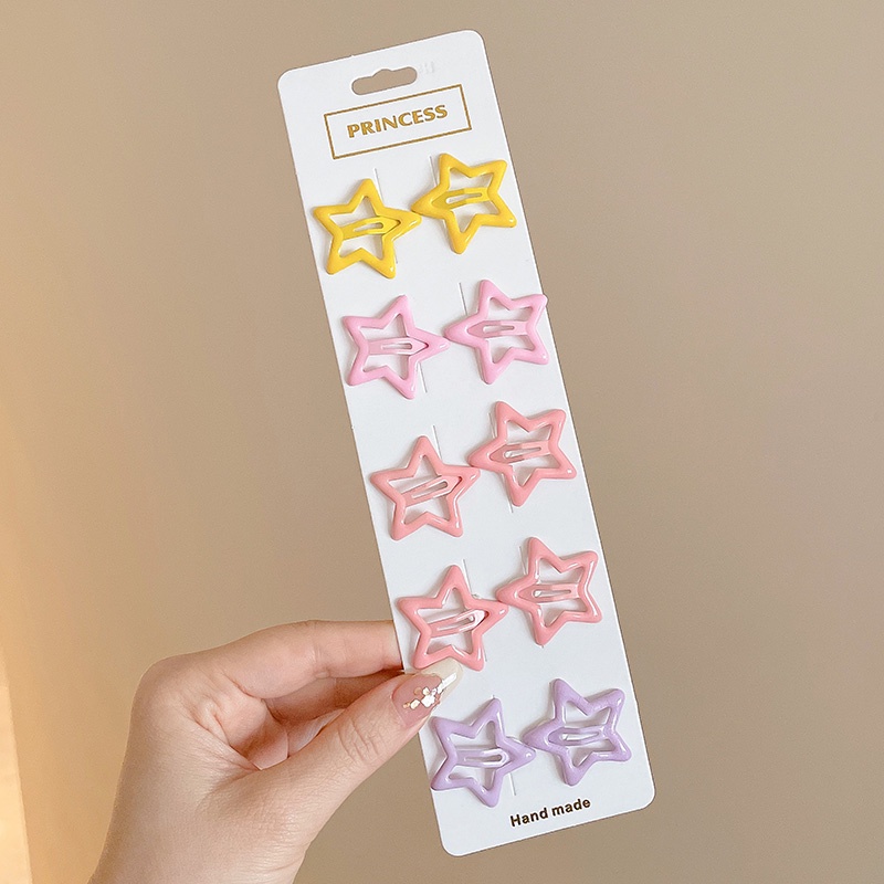 Korean Version Star Hairpin Kids Cute Five-pointed Star Small Clip ...