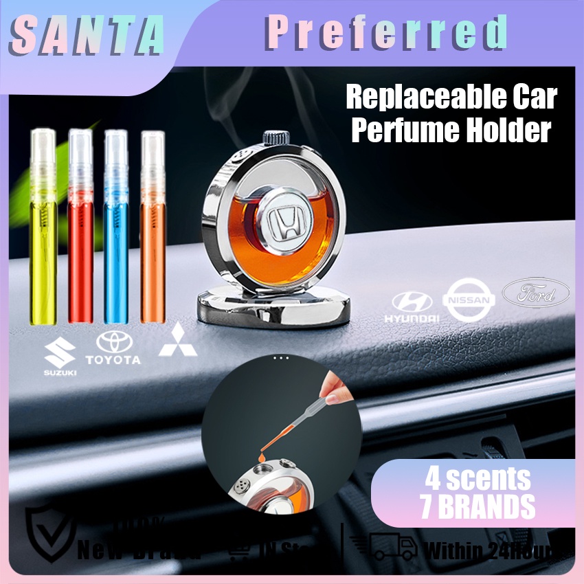 Car Emblem Style Car Fragrance Holder Stainless steel Car air freshener