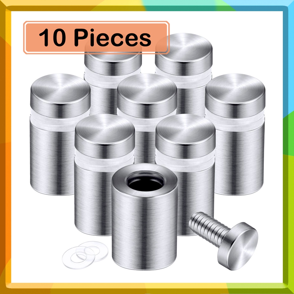 10Pcs Advertising Bolts Sign Standoff Screws Advertising Screws