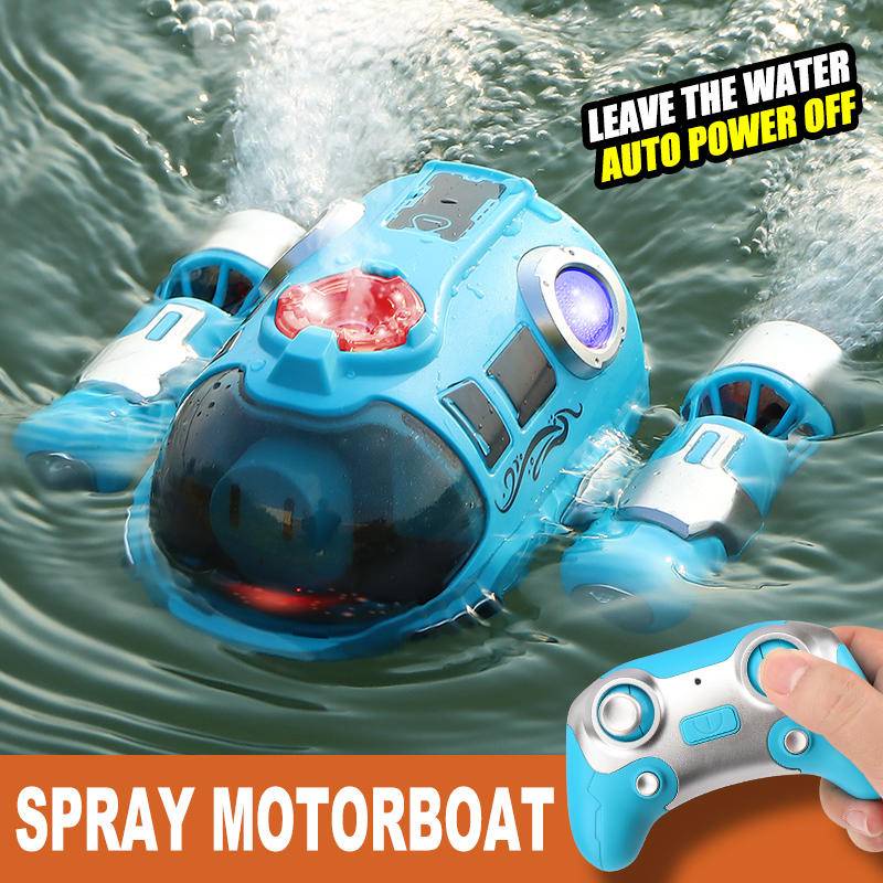 Remote Control RC Submarine Motorboat RC Boat With Spray Light
