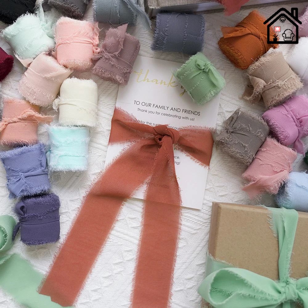 Handmade DIY Gift Packaging Box Ribbon/Flower Bouquet Strap Pink