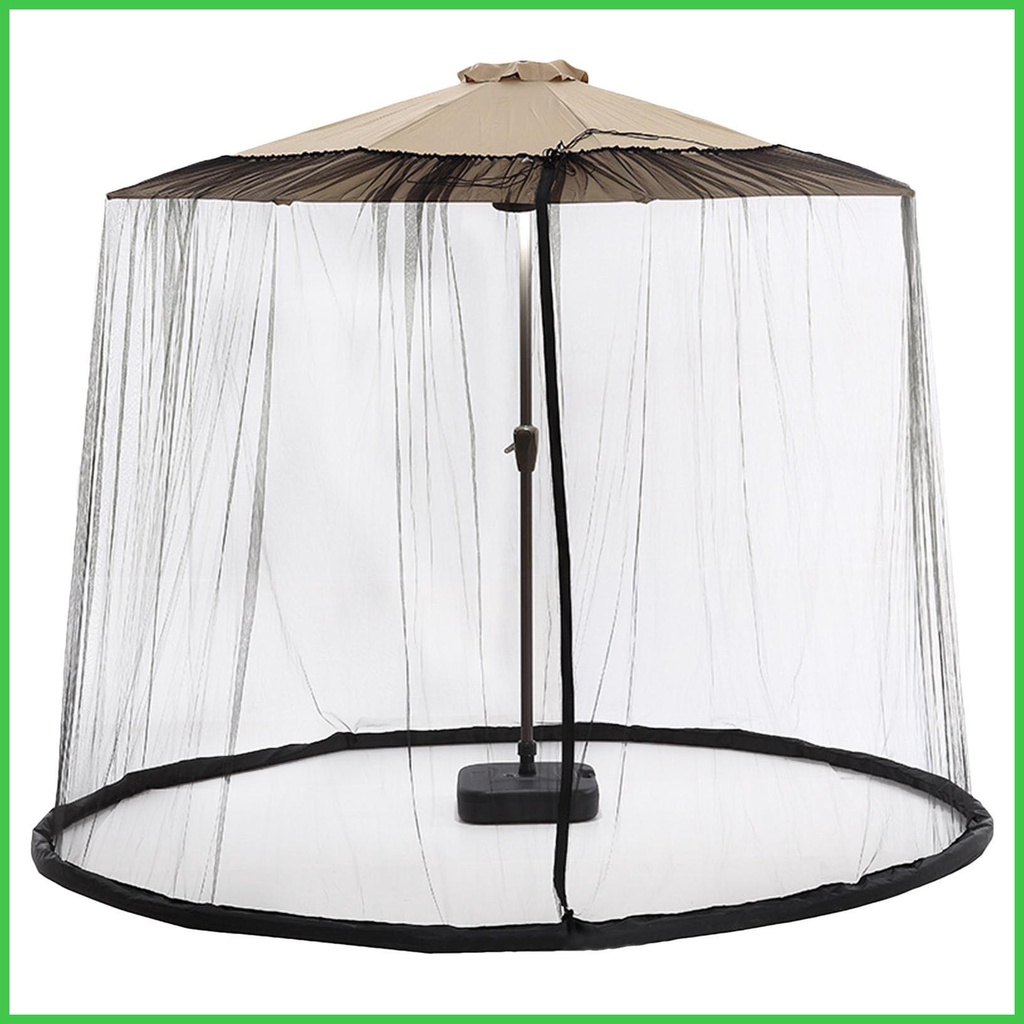 Patio Umbrella Net Adjustable Polyester Bugs Netting for Umbrella